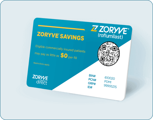 ZORYVE Direct Savings Card