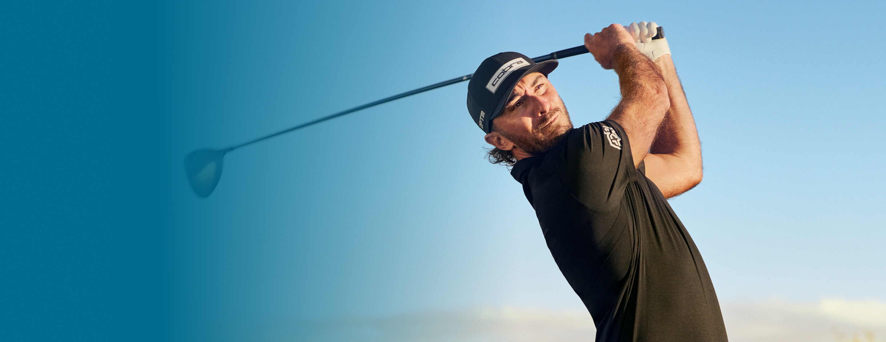 Pro Golfer & ZORYVE® (roflumilast) topical foam, 0.3% Patient, Max Homa, Swinging a Golf Ball