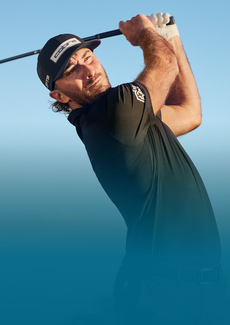 Pro Golfer & ZORYVE® (roflumilast) topical foam, 0.3% Patient, Max Homa, Swinging a Golf Ball