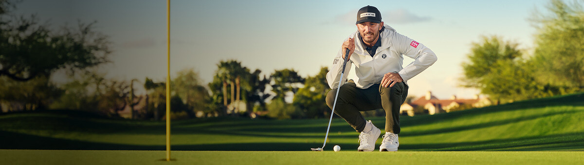 Pro Golfer & ZORYVE® (roflumilast) topical foam, 0.3% Patient, Max Homa, Reading the Green